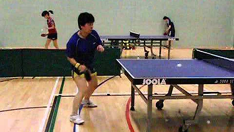 High Speed video (210 fps): J Fang Lay serves and ...
