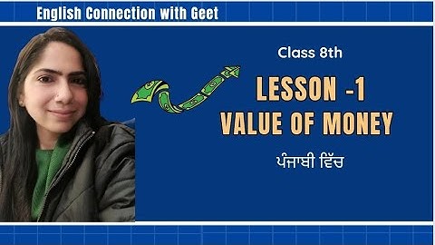 Value of Money / Vocabulary with Sentences | Class 8th | PSEB | Punjabi Explanation | Lesson 1 #pseb