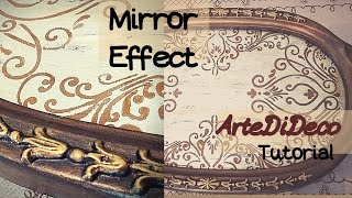 DIY: Εφέ παλαιωμένου καθρέφτη επάνω σε γυαλί!  Effect of aged mirror on glass! ArteDiDeco  [CC]