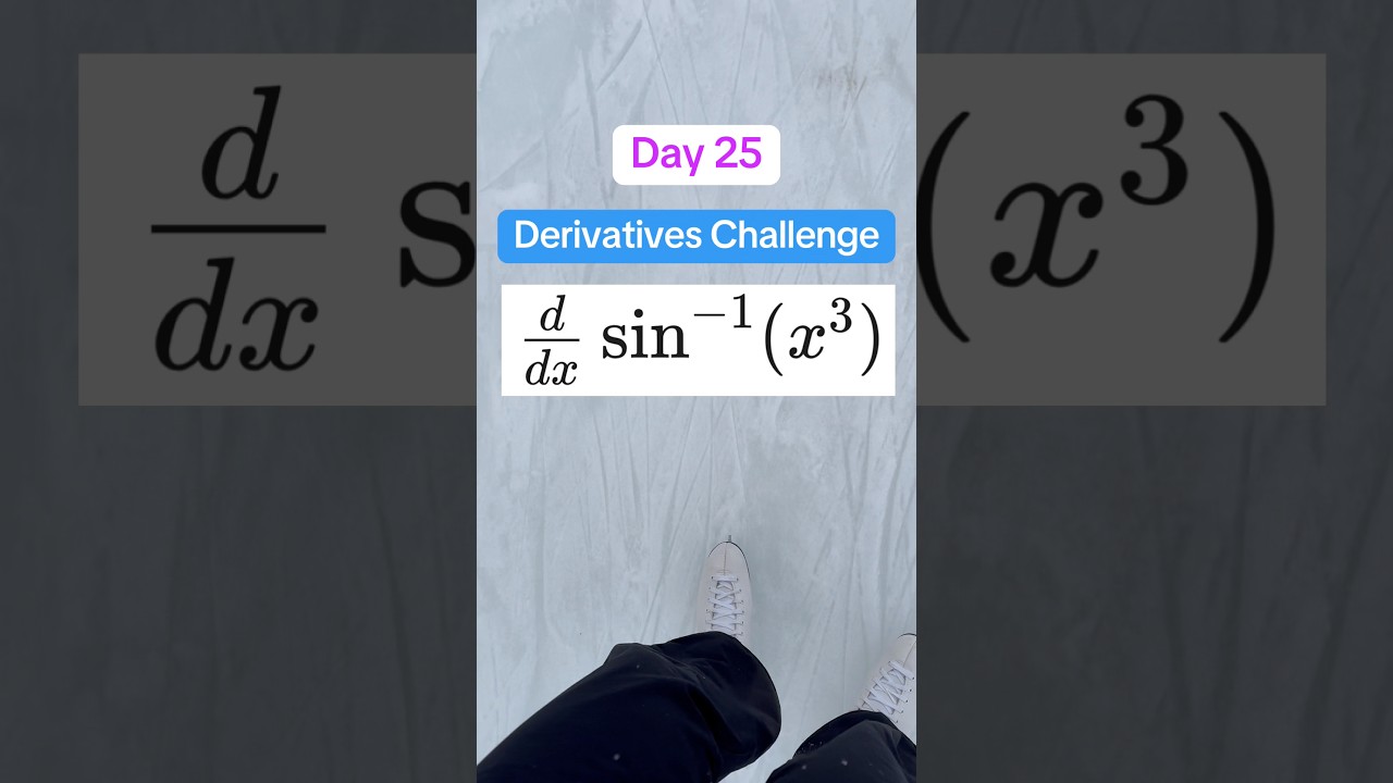 День 25. Математический челлендж: производные 🎉 Составные обратные тригонометрические производные...
