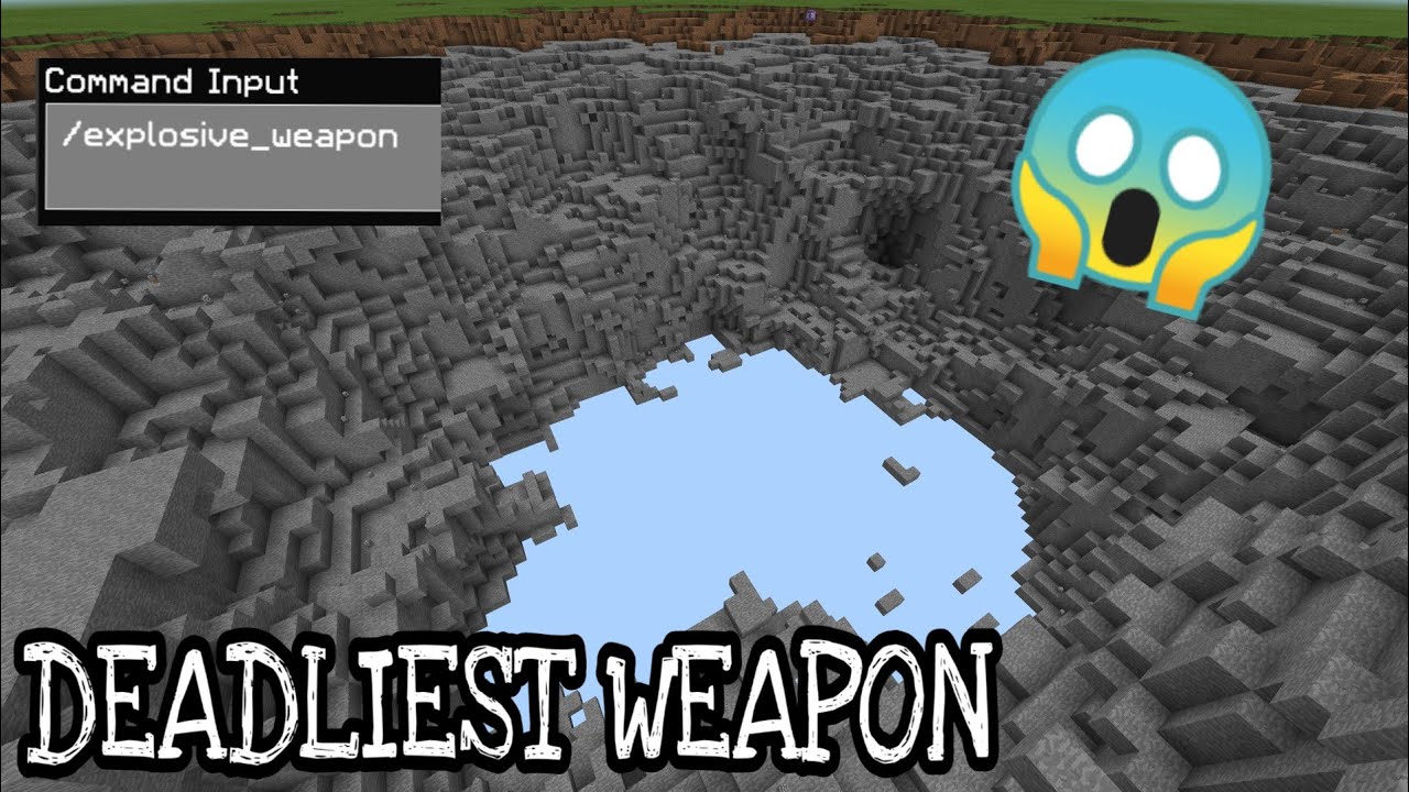 MOST EXPLOSIVE WEAPON IN MINECRAFT BEDROCK!! YouTube