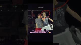 Jungkook's Mic Flip Went Wrong So RM Copied Him To Cover It Up 😂🎤 #shorts #bts #jungkook #rm