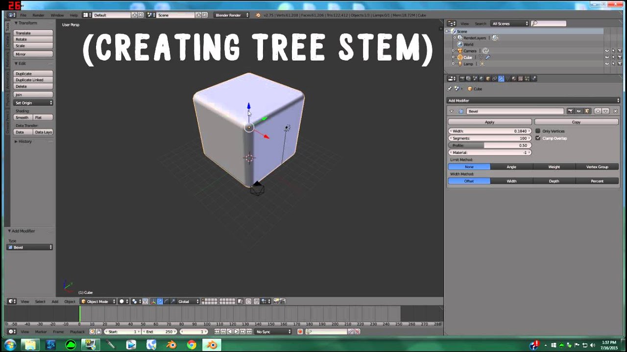 Blender Rounding Shapes Tutorial - YouTube