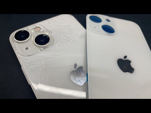 iPhone13mini 128gb 箱付き 背面割れ 今日中になんとか💦最速🚀iPhone 13 mini 背面ガラス割れ バック
