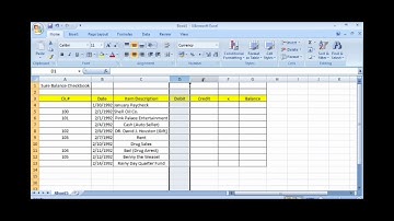Sure Balance Checkbook Excel