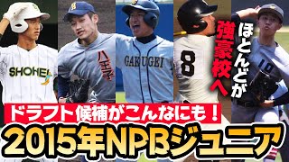 【逸材特集】有薗 直輝に吉野 創士など...2015年NPBジュニアトーナメント出場選手が凄かった！