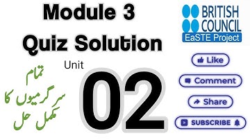 Module 3 Unit 2 Quiz solution