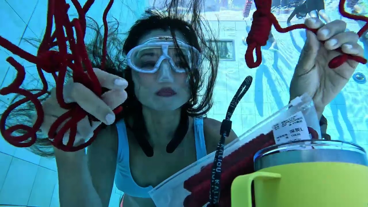 Daisy rope breath-hold training — where body and mind move as one. 🫁