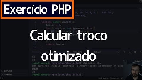 Exercício PHP - Troco