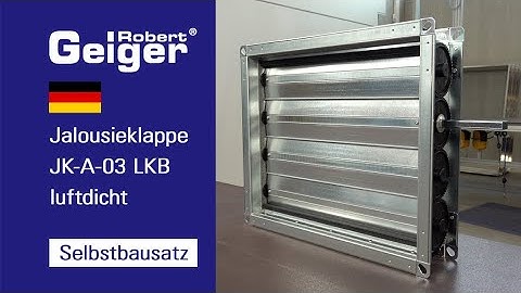 Anleitung zum Bau einer Jalousieklappe JK-A-03 LKB  luftdicht mit dem Geiger-Selbstbausatz