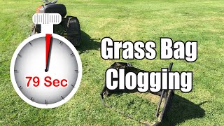 Mower Grass Bag Clogged