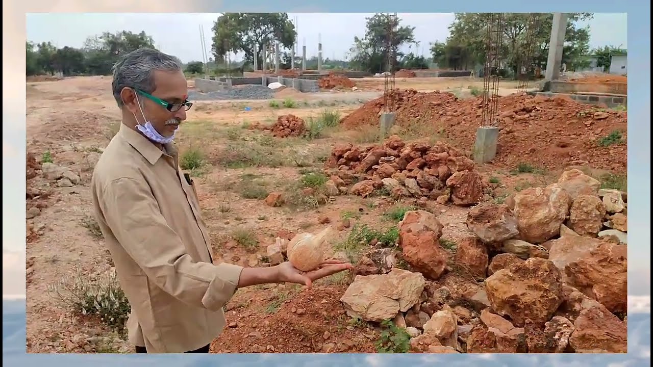 WATER BORE POINT MARKING./coconut will stand when there is water in that area.