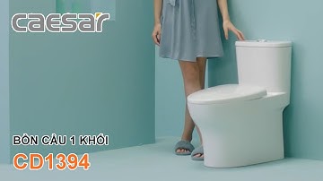 CAESAR CD1394 - Bồn cầu 1 khối xả nhấn 2 chế độ - VUATHIETBI.COM
