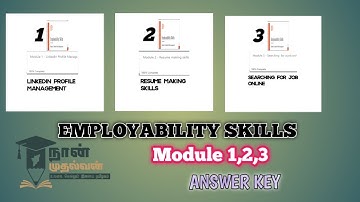 EMPLOYABILITY SKILLS Module-1,2,3. Answer Key.       ASP OFFICIAL.   #nanmudhalvan #2023 #2nd  #nan