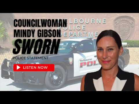 Mindy Gibson Sworn Statement to Melbourne Police
