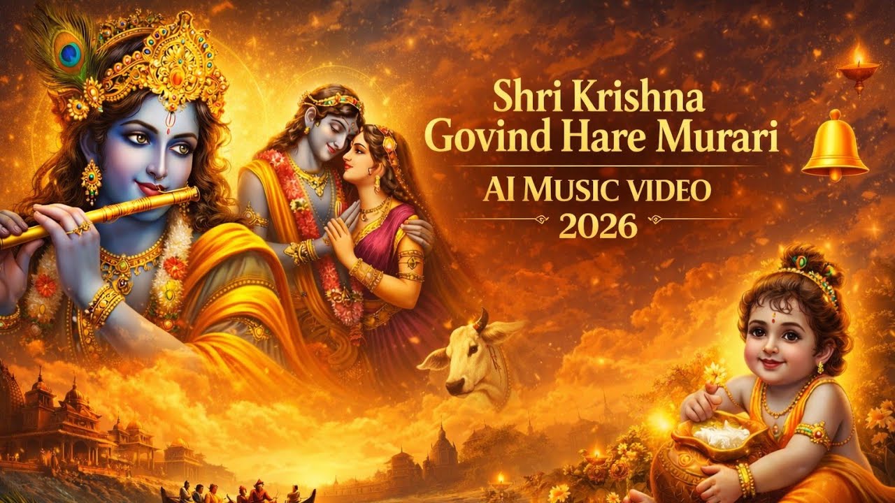 Jubin Nautiyal: Shri Krishna Govind Hare Murari |AI Music Video | Divine Krishna Bhajan 2026
