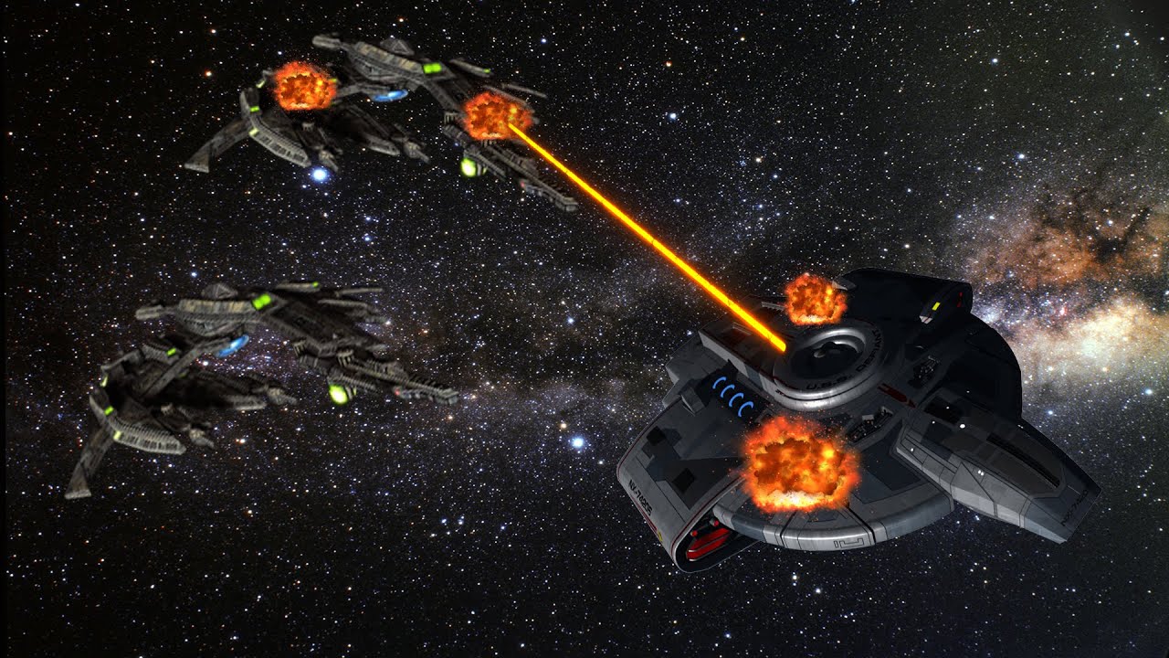 star trek defiant battle