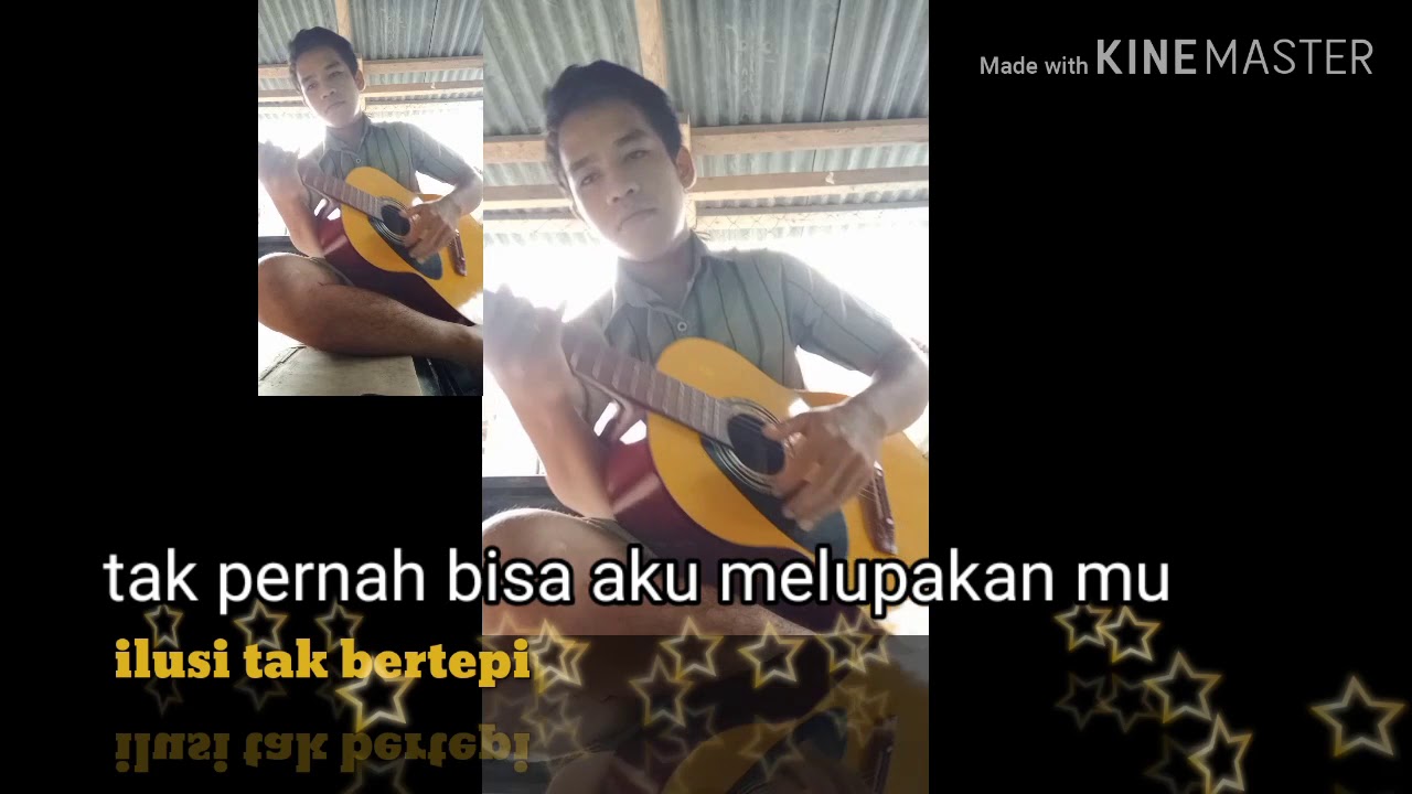 Karaoke,,, cover guitar ilusi tak bertepi - YouTube