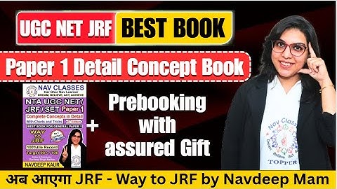 UGC NET JRF Best Book Paper 1 Complete Concept in Detail | Prebooking with assured Gift | Navdeep