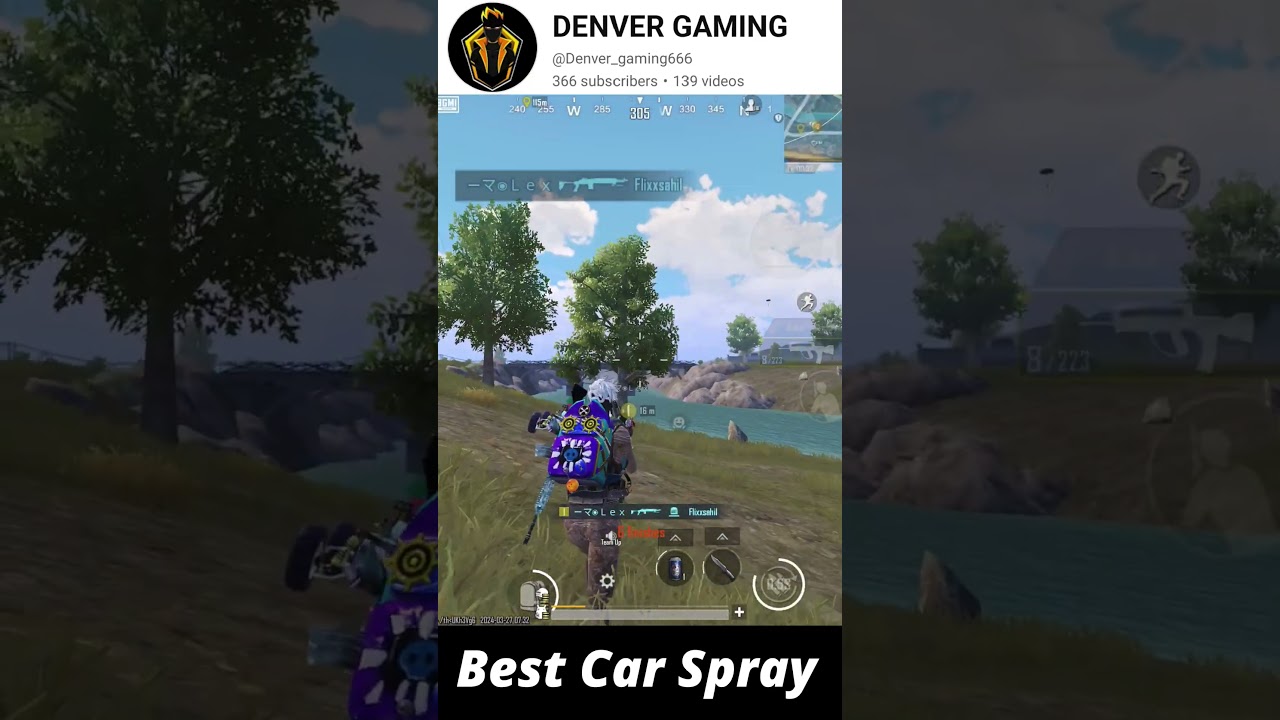 bgmi car spray shorts🤯🔥