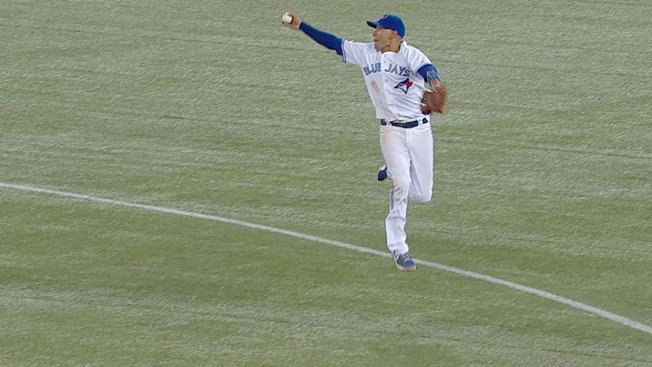 October 19, 2015: Toronto Blue Jays Infield Ryan Goins (17) [7352