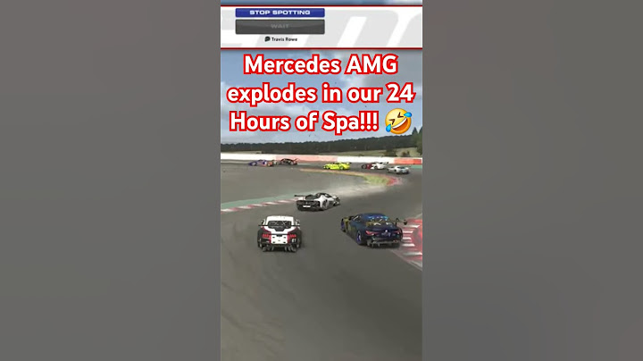 Mercedes AMG GT3 explodes in the 24 Hours of Spa!  #shorts
