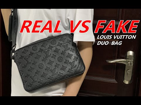 FAKE VS REAL - MENS LOUIS VUITTON TRIO MESSENGER BAG - SIDE BY