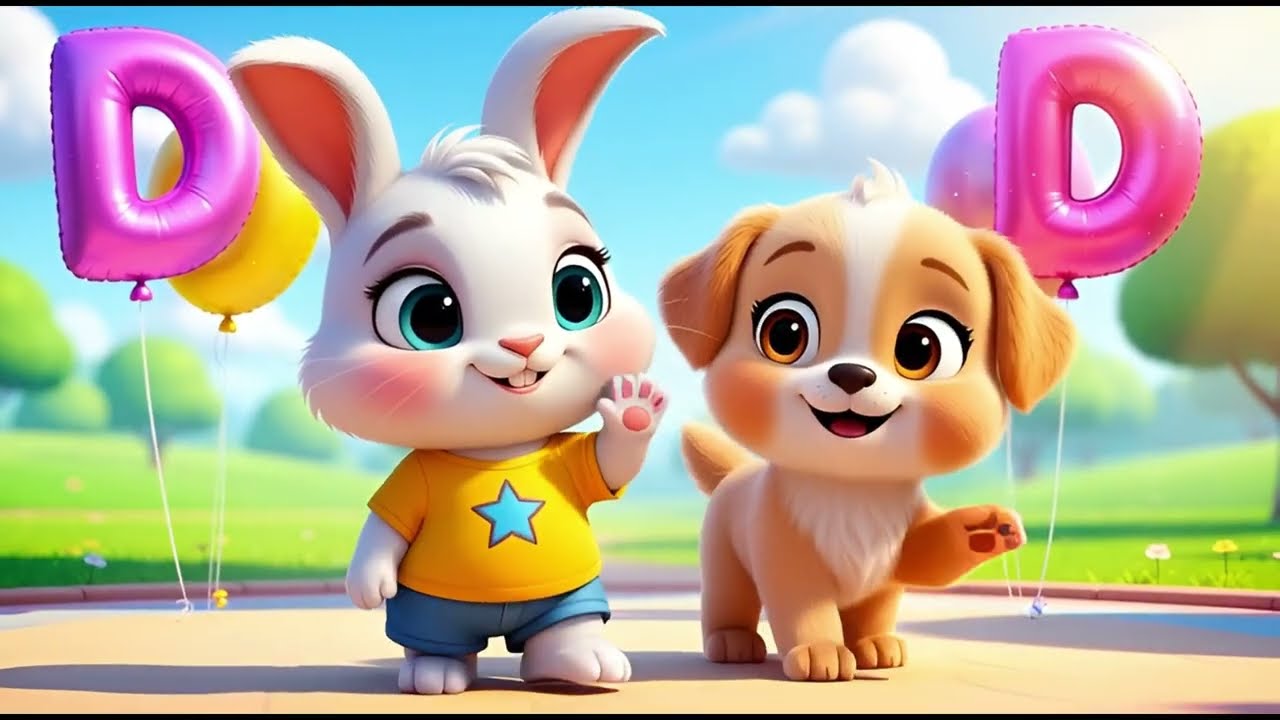 Песенка про алфавит для детей | Изучаем алфавит от А до Я | 3D детские песенки – HopBloom Kids