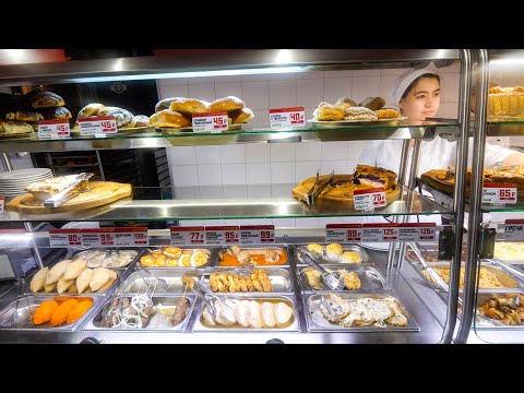 Soviet Russian Food Tour - $3.59 Cheapest Russian Canteen Meal!! | Saint Petersburg, Russia!