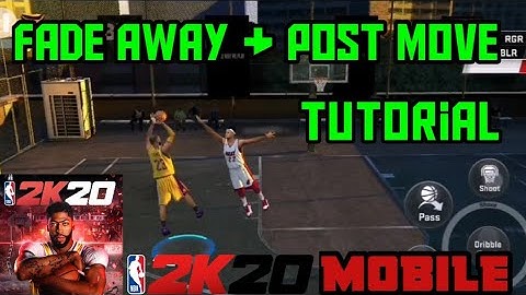 NBA 2k20 mobile Fade away and Post move tutorial | How to fade away
