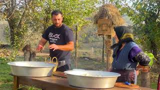 O MELHOR LUGAR PARA VIVER DO MUNDO! AVÓ COZINHANDO PILAF|CEBOLA EM PICA|COMPOTA DE QUADRIS VERMELHOS