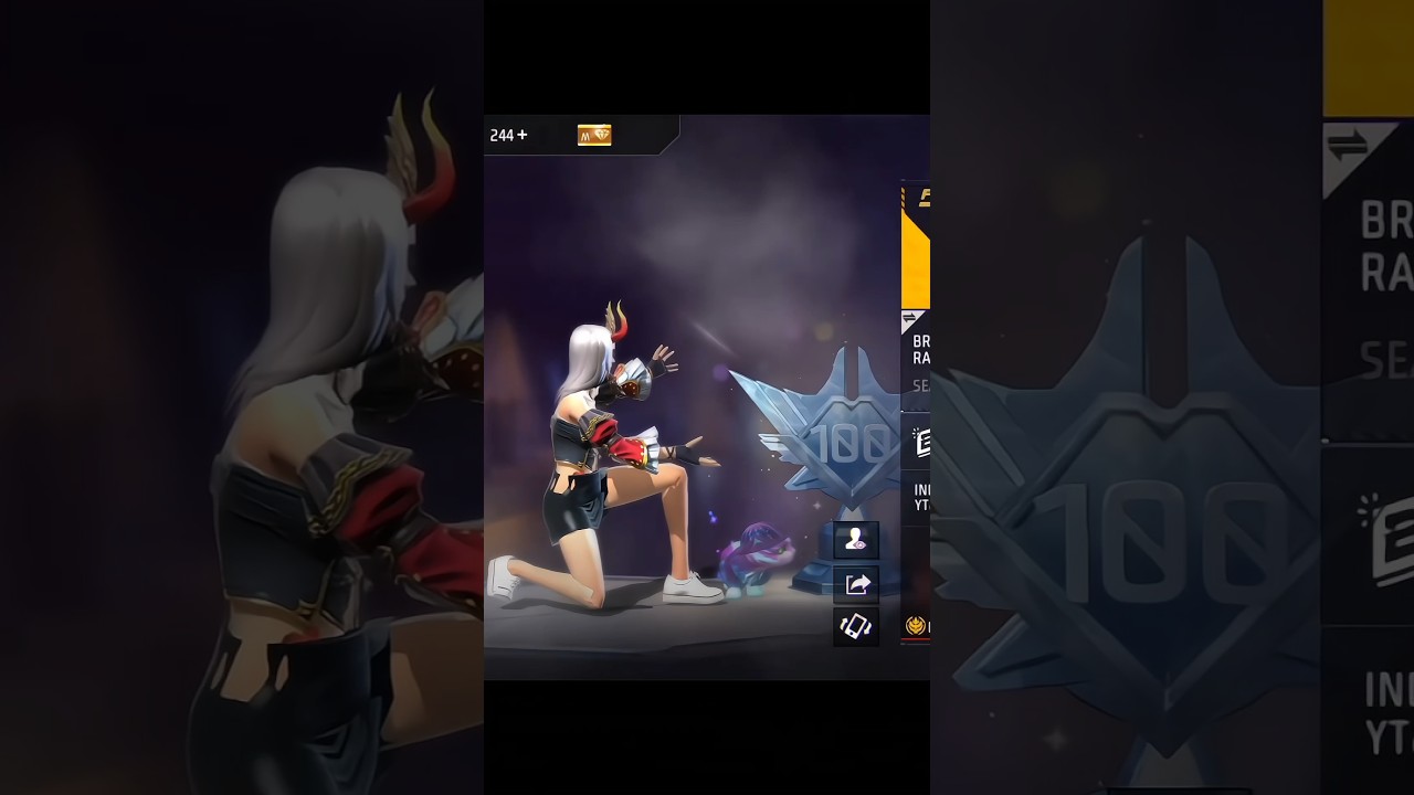 FREE FIRE 100 LEVEL QUEEN 👑💖🔥 