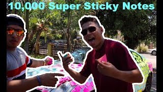 100,000 Super Sticky Notes Prank!!!