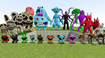 ALL SMILING CRITTERS GIANT FORMS VS ALL ZOONOMALY MONSTERS In Garry