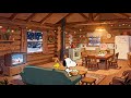 February Cozy Cabin Jazz Playlist 🏡❄️ Snoopy & Charlie Brown Winter Relaxation 🎷Chill Jazz Vibes