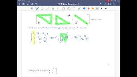 Linear Algebra 6.1 - Cofactor Expansion and Determinants (5 of 5)