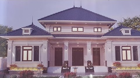 Biệt Thự Nhà Vườn Chữ U 5 Gian Tân Cổ Điển