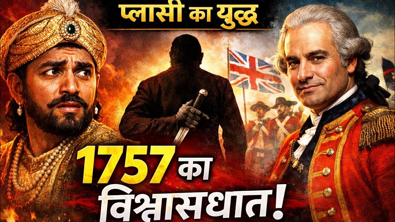 प्लासी का युद्ध 1757 | Battle of Plassey in Hindi | British Rule की शुरुआत | UPSC ,UPPCS History 