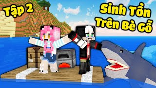 REDHOOD THỬ THÁCH 24 GIỜ SINH TỒN TRÊN BÈ GỖ TRONG MINECRAFT TẬP 2*REDHOOD TROLL MỀU BẰNG TNT MCPE