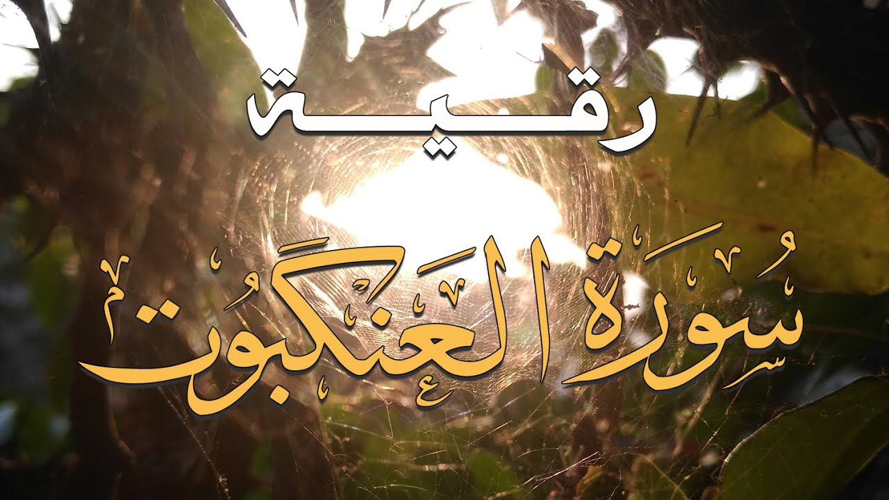 رقية سورة العنكبوت شفاء الروح: قوة السورة في علاج النفس و دفع الأذى - بصوت الشيخ ناصر زيدان الغامدي