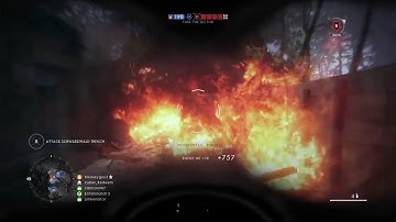 highest flamethrower multi-kill battlefield 1