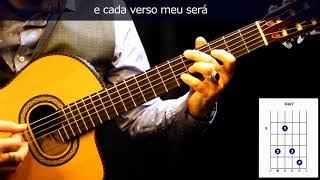 Cómo tocar/how to play bossanova "Eu sei que vou te amar" on guitar chords
