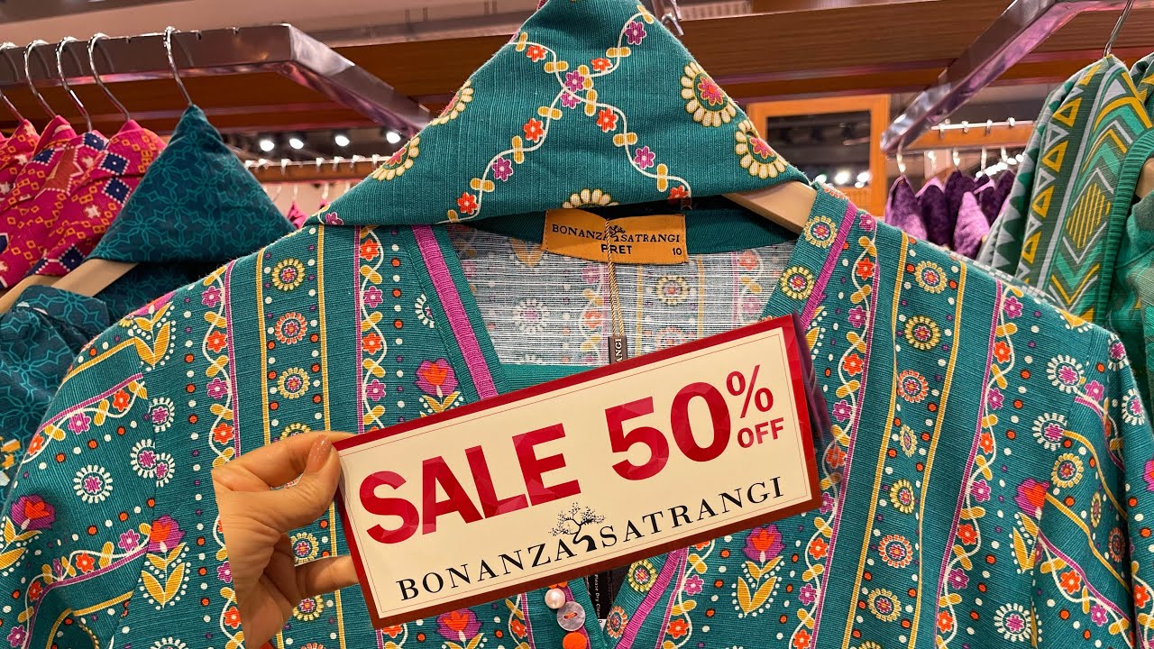 Bonanza Satrangi Flat 50 On Ready To Wear With Discount Price 27Jan2023 YouTube