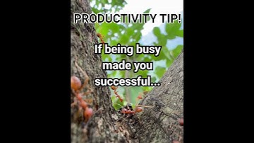 Busyness doesn’t equal success!