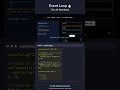JavaScript Event Loop Explained (Visualized) ⏱️ #javascript #webdev