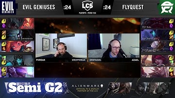 Evil Geniuses vs FlyQuest - Game 2 | Semi Final PlayOffs S10 LCS Spring 2020 | EG vs FLY G2
