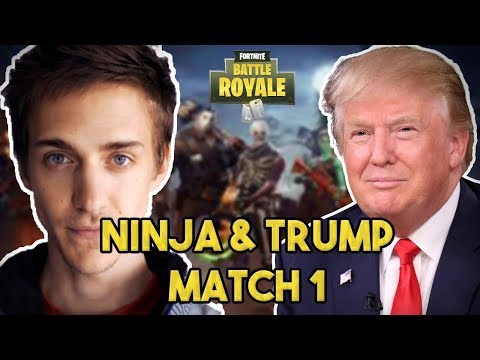 Видео: Ninja and Donald Trump Play Duos! Fortnite Battle Royale Gameplay!