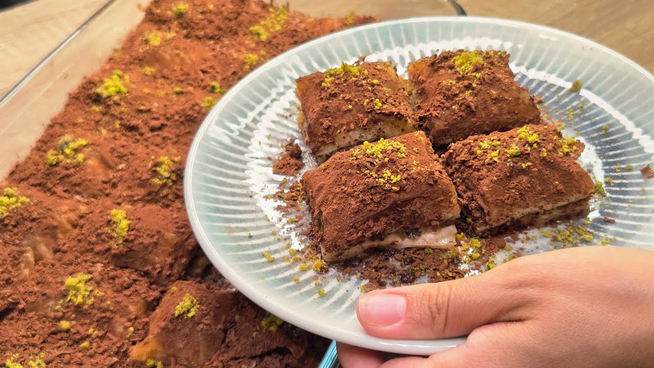 Млечна баклава с шоколад! Нежна и лека домашна баклава, идеална рецепта за лятото!