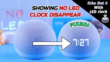Turn On / Off Clock Display on Echo Dot 5th Gen! - Fix Clock Not Showing!