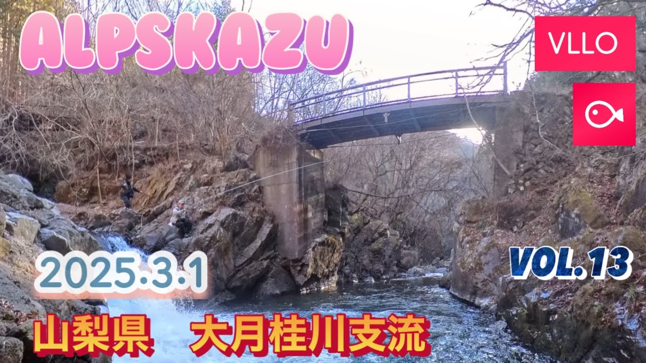 2025年　渓流解禁　山梨県　　大月桂川